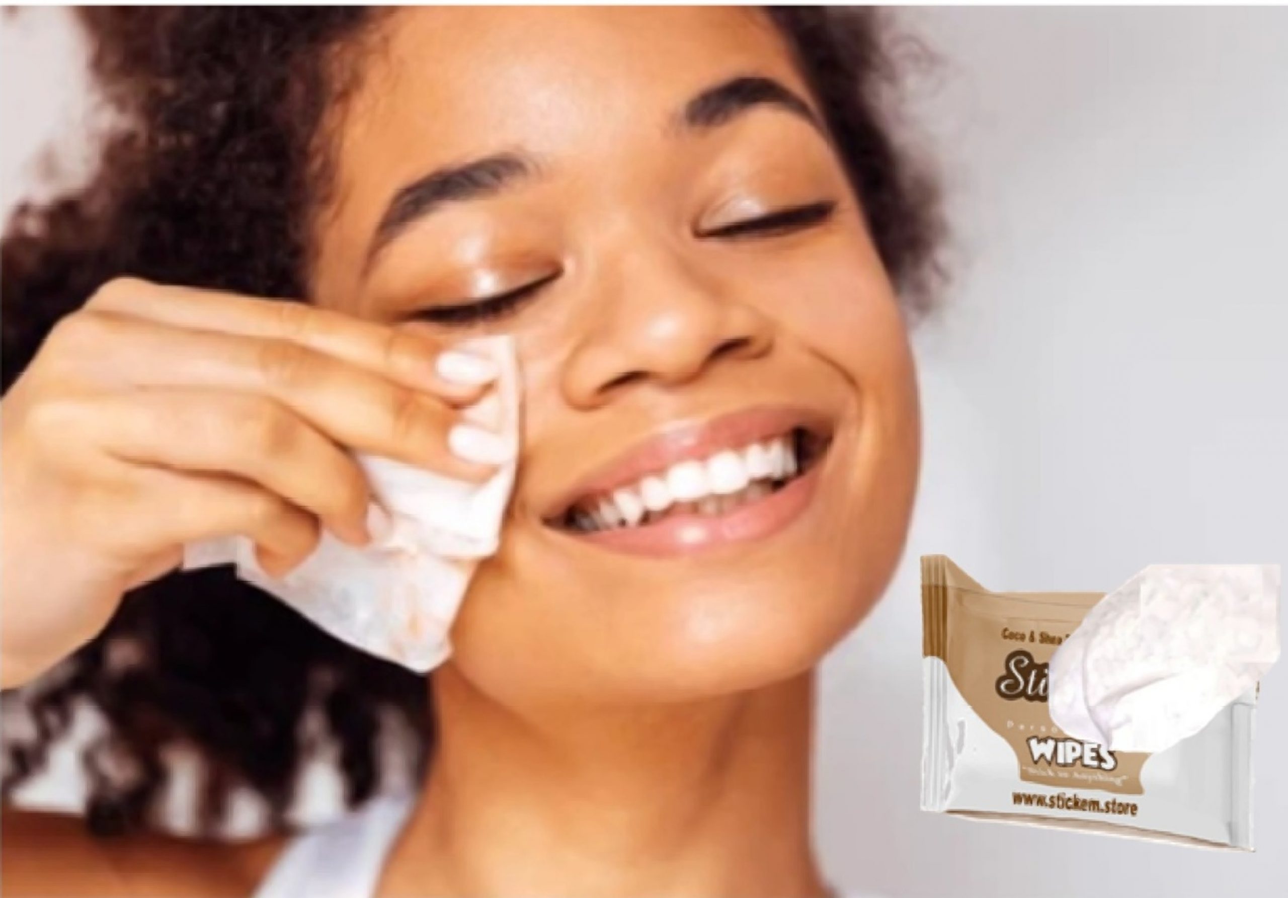 girl remove makeup coco butter wipe 100625