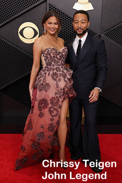 LOS ANGELES, CALIFORNIA - FEBRUARY 01: Chrissy Teigen and John Legend attend the 68th GRAMMY Awards on February 01, 2026 in Los Angeles, California. (Photo by John Shearer/Getty Images for The Recording Academy)
